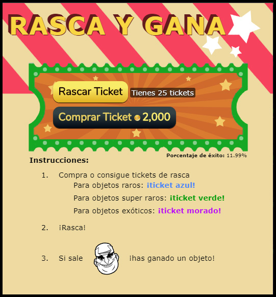 Scratch and Win mini game