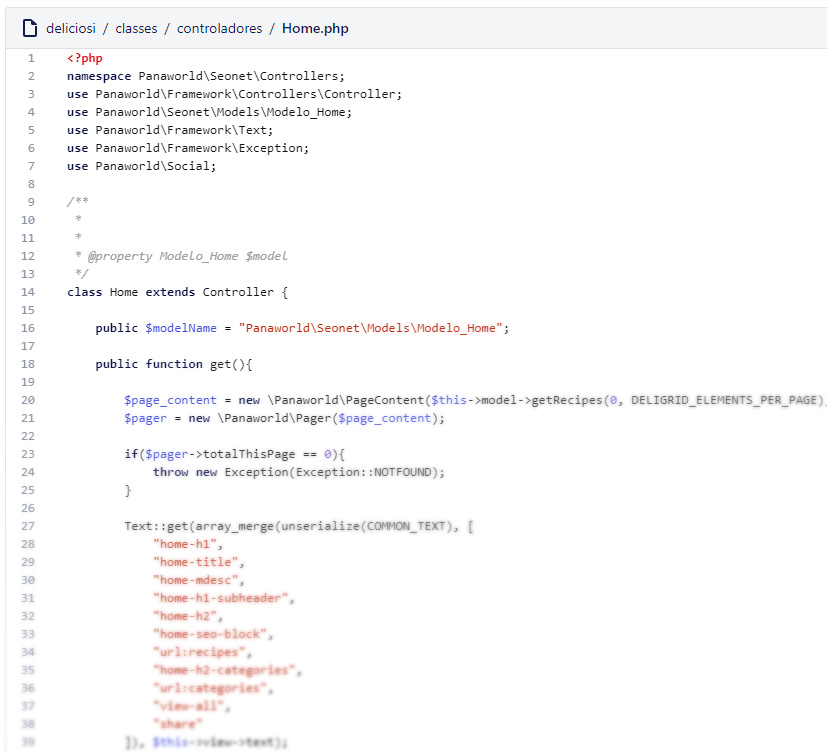Deliciosi backend code