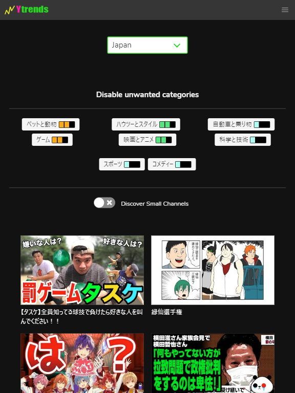 Ytrends Tablet japón