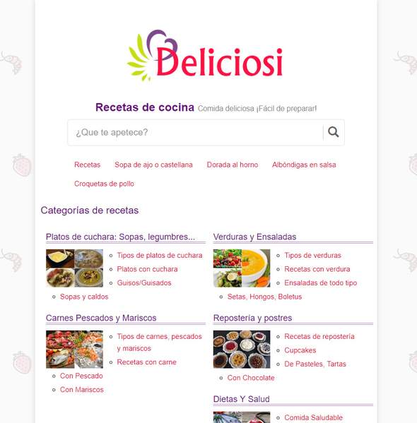 Sitio web Deliciosi