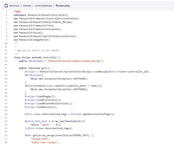 Controller code example